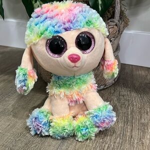 TY BEANIE BOOS Tie Dye Plush GLITTER EYES